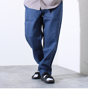 【追加販売】【GLOSTER/グロスター】リネン100% イージーパンツ リラックスフィット