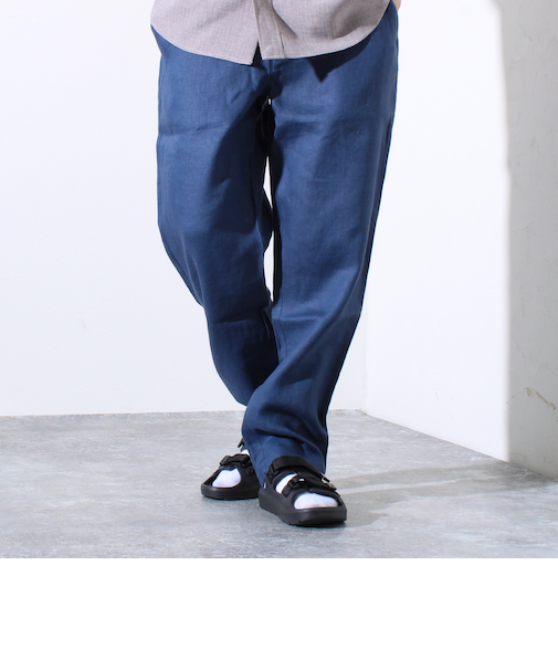 【追加販売】【GLOSTER/グロスター】リネン100% イージーパンツ リラックスフィット