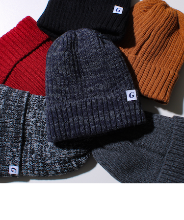 【GLOSTER/グロスター】裏ボア リブワッチ ニット帽