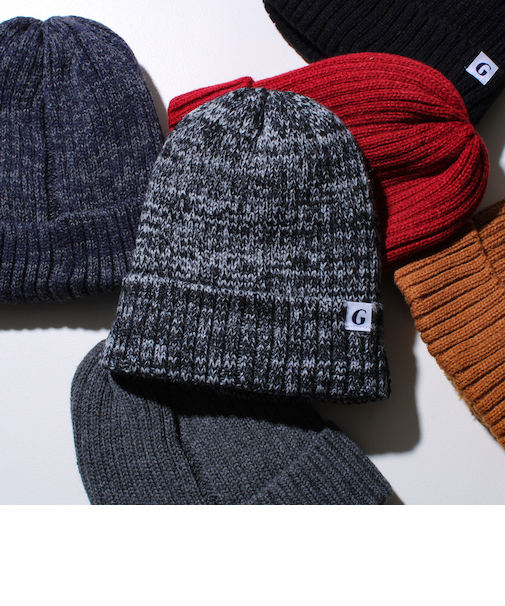 【GLOSTER/グロスター】裏ボア リブワッチ ニット帽