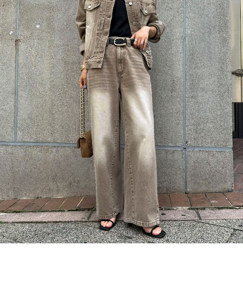 カラーストレートデニムパンツ｜フレディ＆グロスターの通販｜&mall