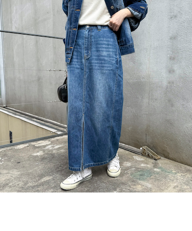 デニムタイトスカート