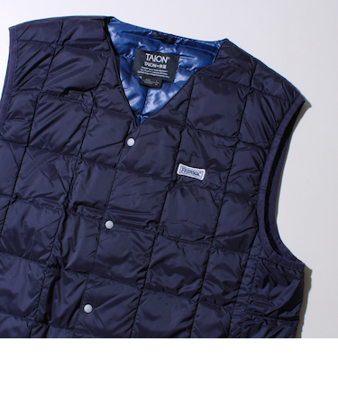 【UNISEX/4サイズ/6色展開】FREDYMAC別注 TAION ベーシックインナーダウンベスト