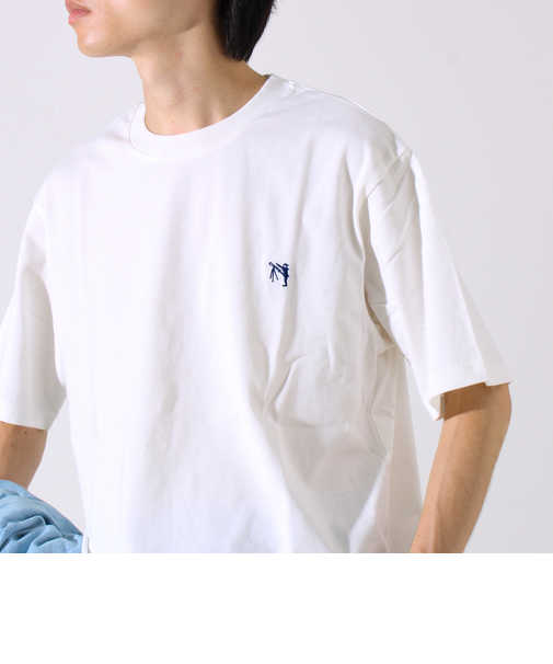 【GLOSTER/グロスター】BOY刺繍入り ボーイフレンドTシャツ