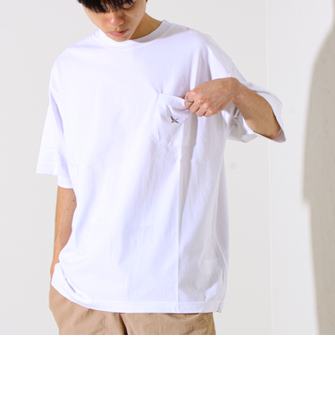 【EDDIE BAUER】ワンポイントポケットTシャツ