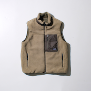 【2WAYで着回せる】【UNISEX】GLOSTER配色別注 TAIONボア×ダウンベスト