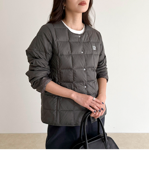 別注》【TAION/タイオン】CREW NECK BUTTON DOWN JK ダウン