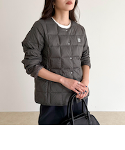《別注》【TAION/タイオン】CREW NECK BUTTON DOWN JK ダウンジャケット