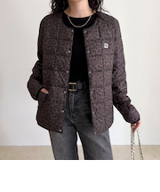 《別注》【TAION/タイオン】CREW NECK BUTTON DOWN JK ダウンジャケット