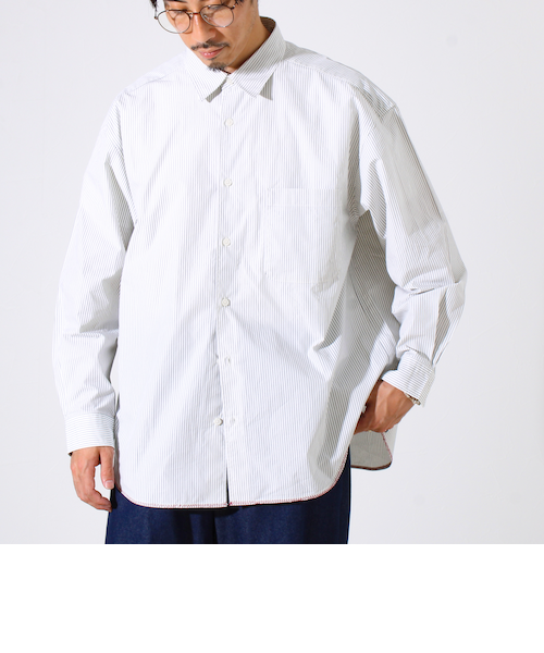 FUZZYKON ストライプオーバーサイズ長袖シャツm SALE 30%OFF】[23AMSBL01]THE SHINZONE(ザ・シンゾーン)STRIPE