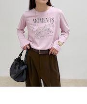 レオパードプリントロンTシャツ