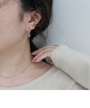 プチハート2ＷAYフープピアス