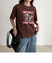 【GEVACO/ゲバコ】フロントプリントTシャツ