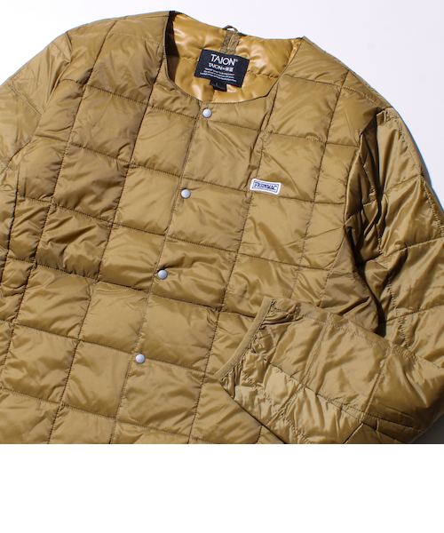 UNIQLO TAION ベージュ ダウンジャケット　M 美品 TAION（タイオン）のファッション通販 - ZOZOTOWN（カラー