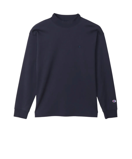 【Champion/チャンピオン】ICON モックネック ロングスリーブTシャツ ベーシック