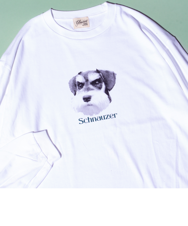 【人気シリーズ】【DOG&CAT】犬猫プリント クルーネックロンT