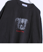 【人気シリーズ】【DOG&CAT】犬猫ピグメント クルーネックロンT
