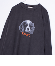 【人気シリーズ】【DOG&CAT】犬猫ピグメント クルーネックロンT