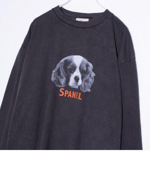 【人気シリーズ】【DOG&CAT】犬猫ピグメント クルーネックロンT