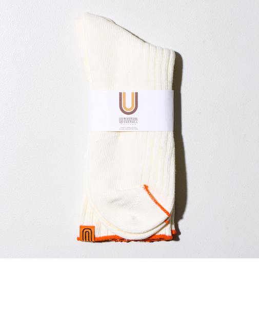 【UNIVERSAL OVERALL】クルーソックス Vソックス