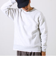 【カルボアシリーズ】UNISEX ワイドクルーネックスウェット
