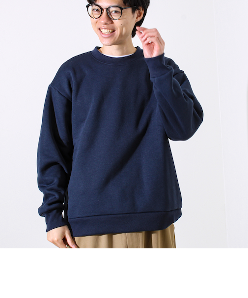 【カルボアシリーズ】UNISEX ワイドクルーネックスウェット