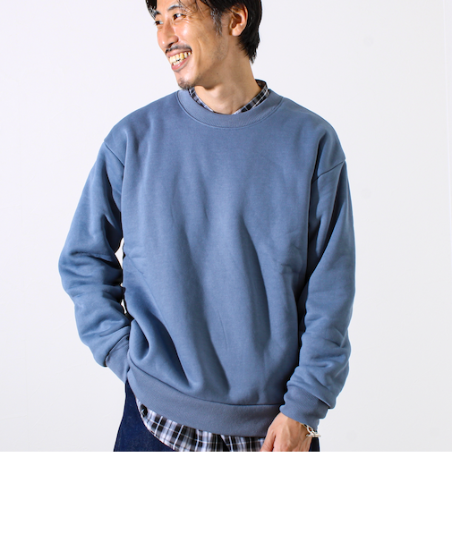 【カルボアシリーズ】UNISEX ワイドクルーネックスウェット