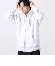 【カルボアシリーズ】UNISEX ワイドジップパーカー