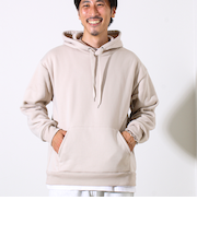 【カルボアシリーズ】UNISEX ワイドプルオーバーパーカー