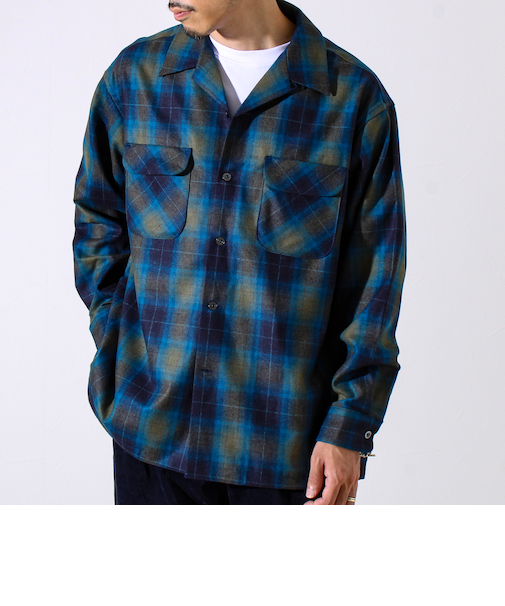 【PENDLETON】-Crafted in Japan- Open Collar Shirt