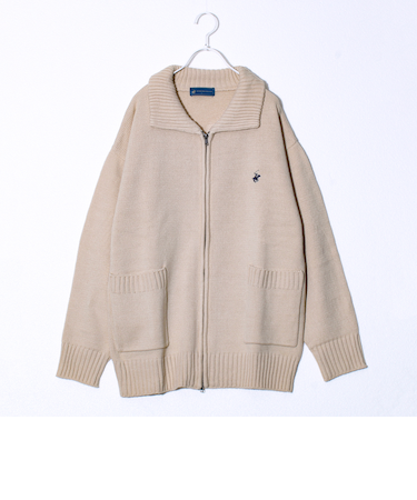 【BEVERLY HILLS POLO CLUB】UNISEX ライトカウチンカーデ