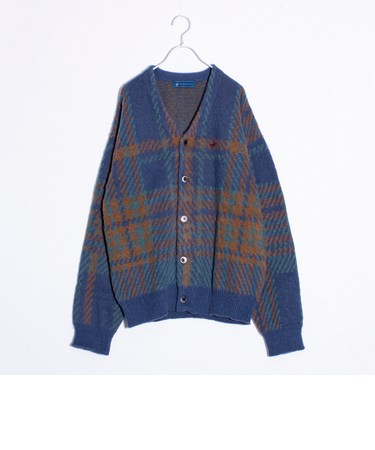 【実績品番/UNISEX/別注柄あり】【BHPC】モヘヤタッチニットカーディガン