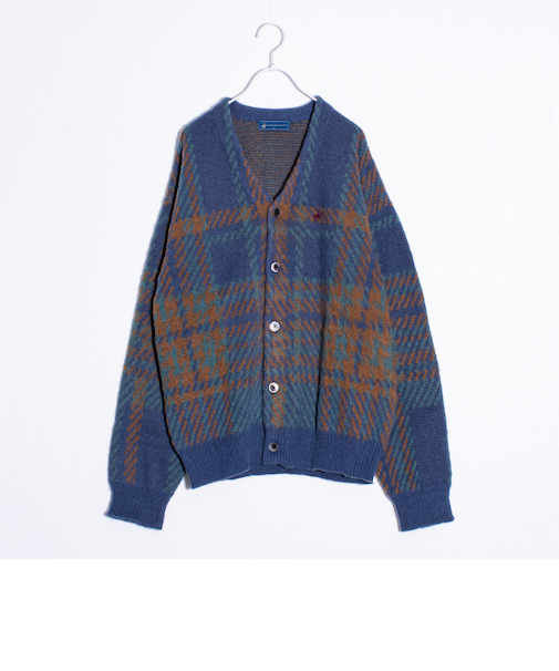 【実績品番/UNISEX/別注柄あり】【BHPC】モヘヤタッチニットカーディガン