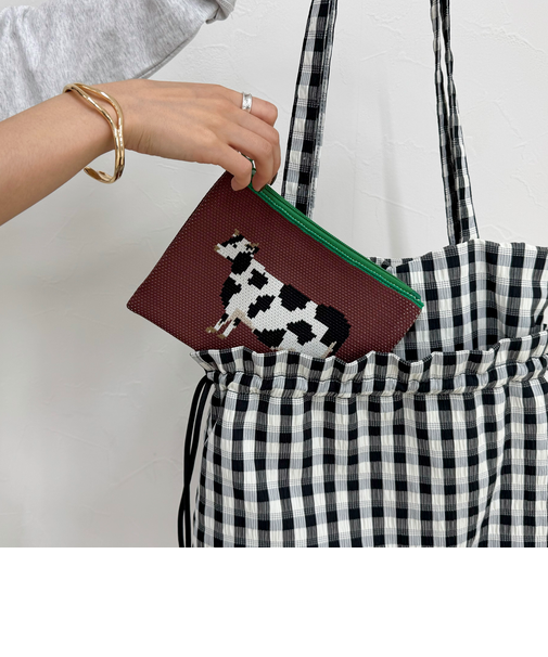 【Jolie Joli/ジョリジョリ】ジャガードポーチ