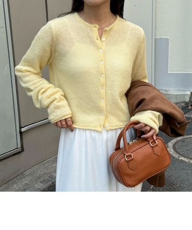 モヘヤ混ビスチェカーディガン