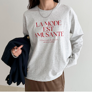 ロゴプリントロンTシャツ