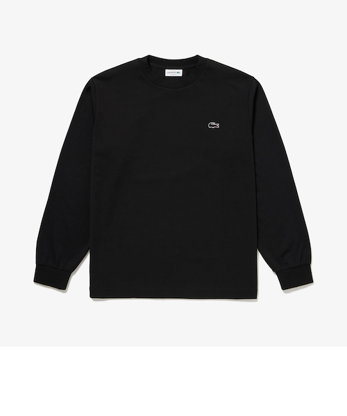 LACOSTE ラコステ ベーシック ロングTシャツ 黒 L LACOSTE/ラコステ】ベーシックロングスリーブTシャツ｜フレディ
