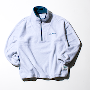 【DISCUS】UNISEX フリースパイピング配色 ハーフZIPプルオーバー