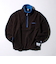 【DISCUS】UNISEX フリースパイピング配色 ハーフZIPプルオーバー