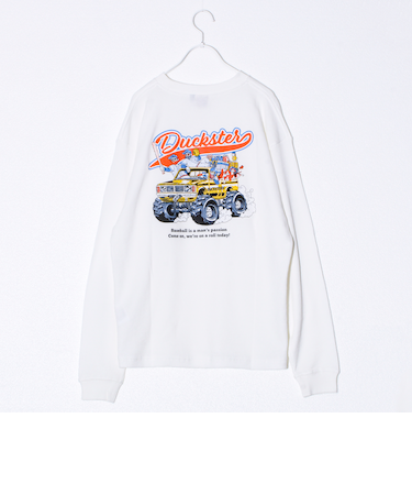 【Duckster/ダックスター】ヴィンテージ調ワッフルロンT