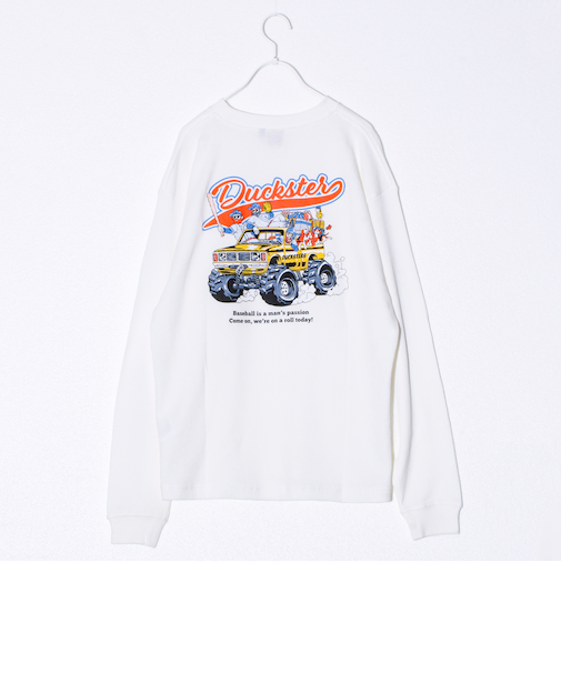 【Duckster/ダックスター】ヴィンテージ調ワッフルロンT