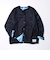 【DISCUS】UNISEX インレイ裏シャギーボンディング配色 クルーカーデ