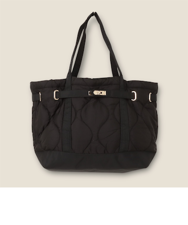 【TRIFFER/トリファー】バックベルトキルトトートバッグ