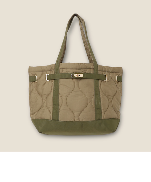 【TRIFFER/トリファー】バックベルトキルトトートバッグ