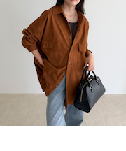 【LANCER CLOTHING CORPORATION】OVER SHIRTS SUEDE