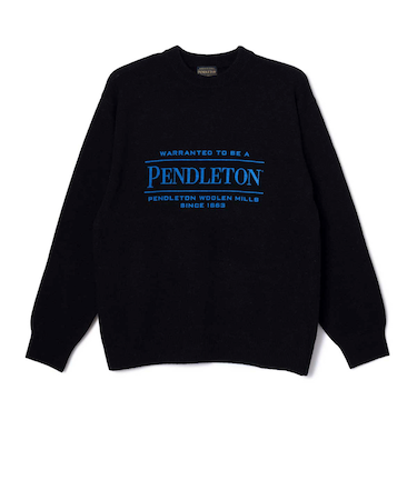 【PENDLETON/ペンドルトン】 ロゴプリントクルーネックニット(7GG)