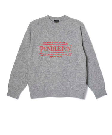 【PENDLETON/ペンドルトン】 ロゴプリントクルーネックニット(7GG)