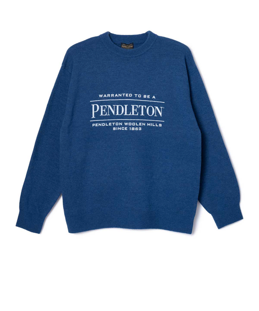 【PENDLETON/ペンドルトン】 ロゴプリントクルーネックニット(7GG)