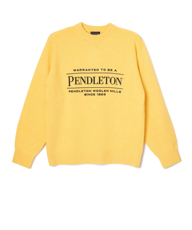 【PENDLETON/ペンドルトン】 ロゴプリントクルーネックニット(7GG)