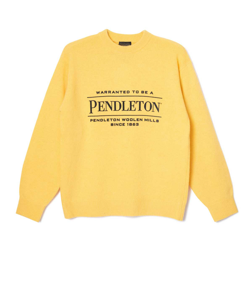 【PENDLETON/ペンドルトン】 ロゴプリントクルーネックニット(7GG)